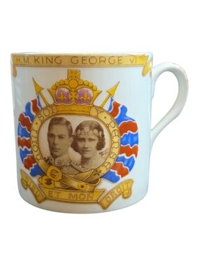 Shelley King George VI & Queen Elizabeth Coronation 1937 Commemorative Cup